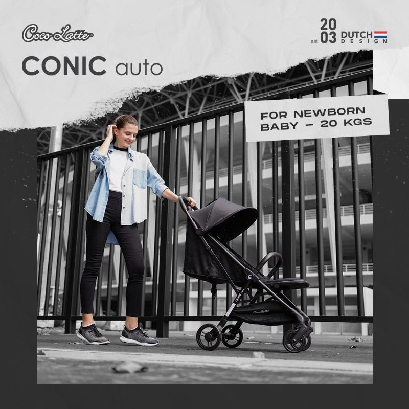 Makassar - Stroller Kabin Pesawat Cabin Size Kereta Dorong Bayi Cocolatte Iconic Conic Auto