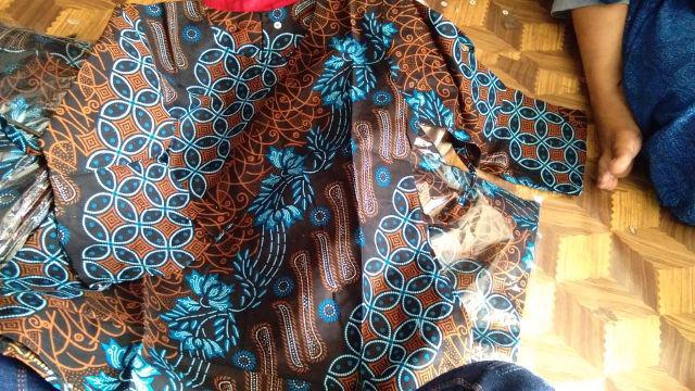 Batik Seragam || Maura Couple - Sania Ruffle Batik Couple Ori Ndoro Jowi Garansi Termurah Dnt