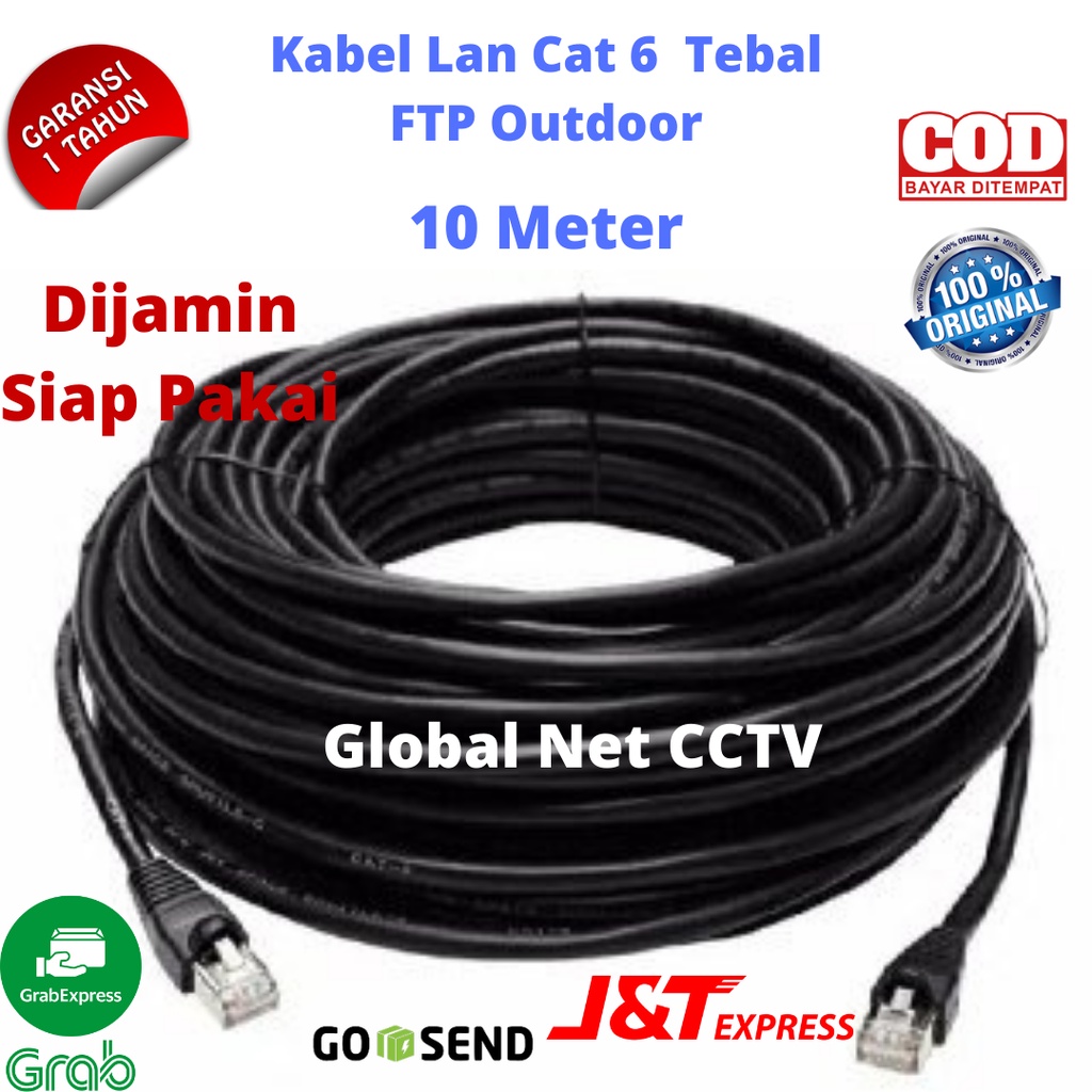kabel lan outdoor 10 meter stp cat6 10meter ftp 10m outdoor 10 m