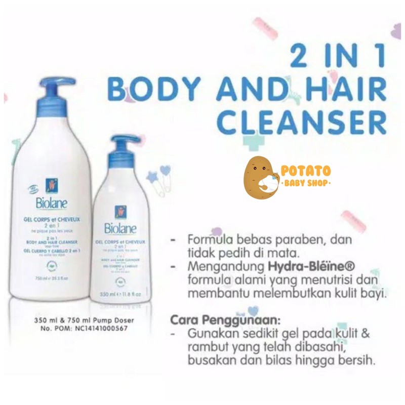 Biolane 2in1 Body And Hair Cleanser