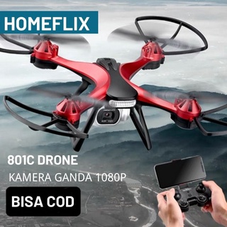 2022 Baru 801C Drone UAV HD Professional Dual Camera Remote Control Helicopter 1080P Ganda Camera Drone Aerial Photography Quadcopter WIFI