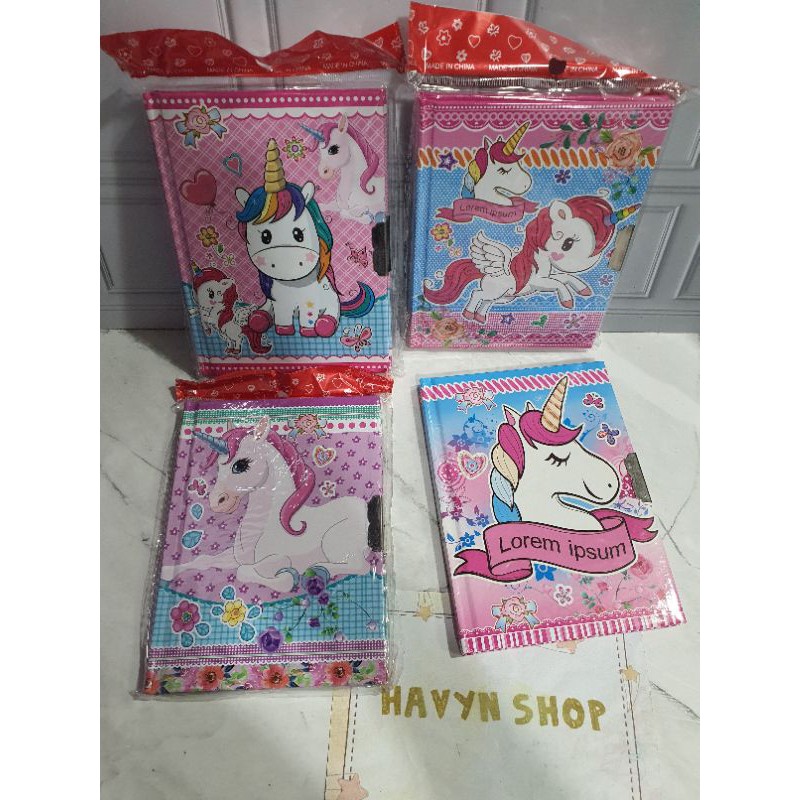 DIARY ada KUNCI-UNICORN