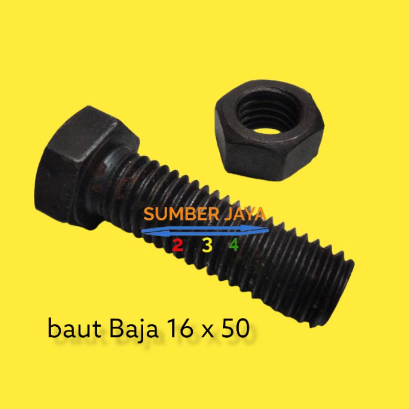 BAUT MUR BAJA 16 X 50 HITAM TERMURAH