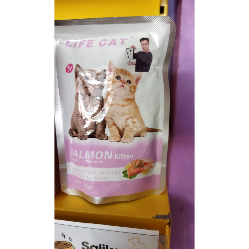 Life Cat Pouch 85 gram makanan kucing basah wet food