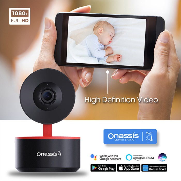 ONASSIS Smart Indoor Camera 359 IP Camera CCTV For Smart Home Pan/Tilt / CCTV INDOOR