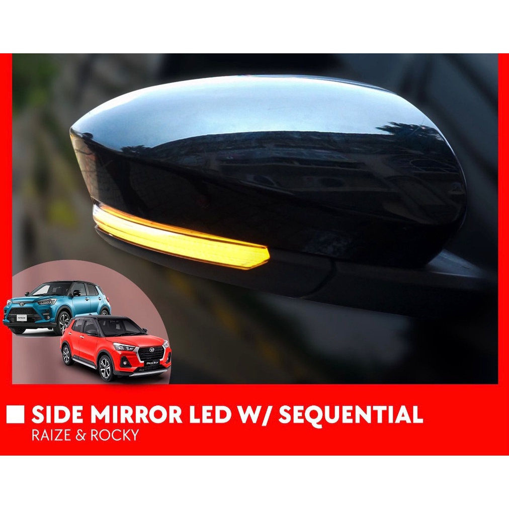 SIDE MIRROR LED WITH SQUENTIAL RAIZE / ROCKY