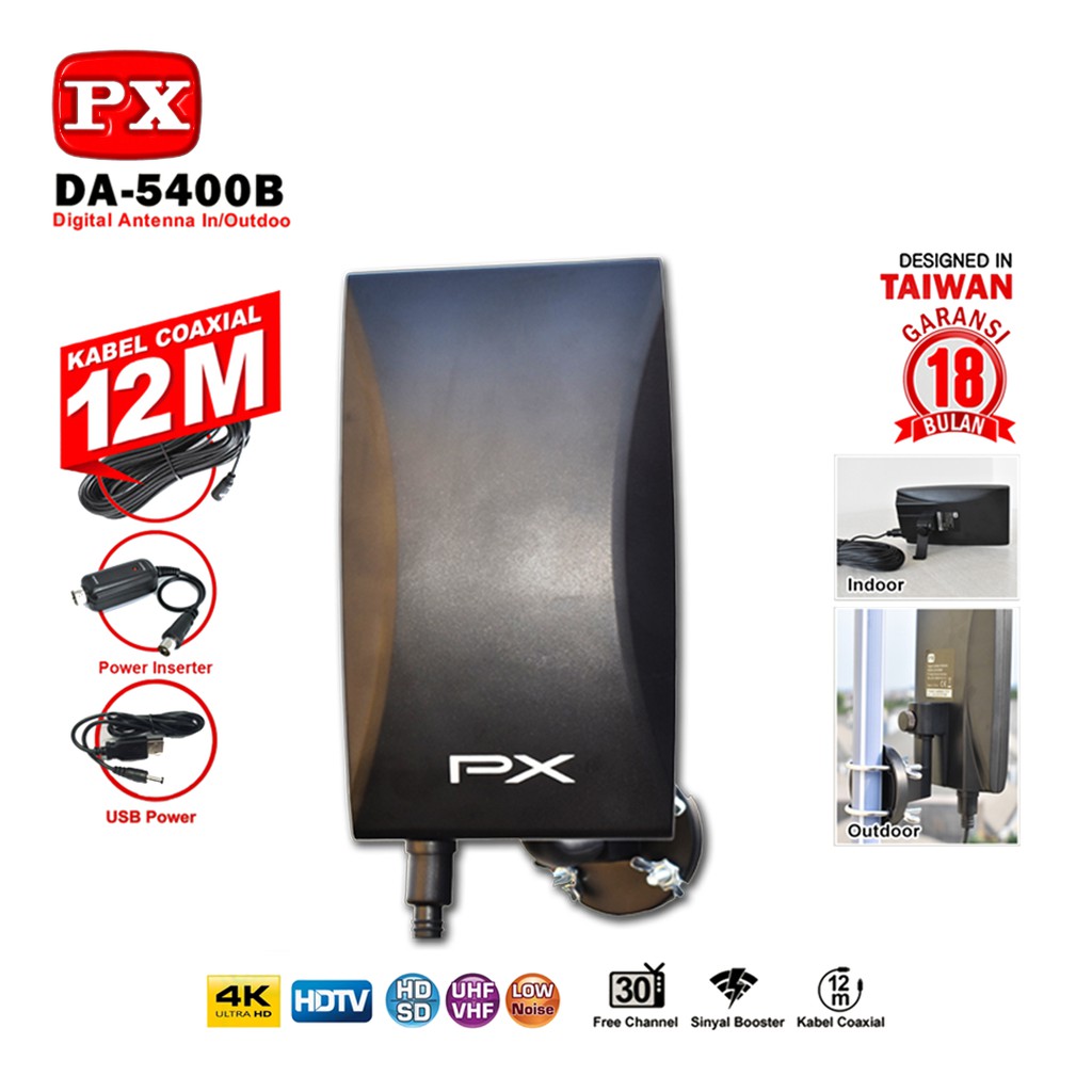 PX DA-5400B Antenna TV Digital Indoor Outdoor