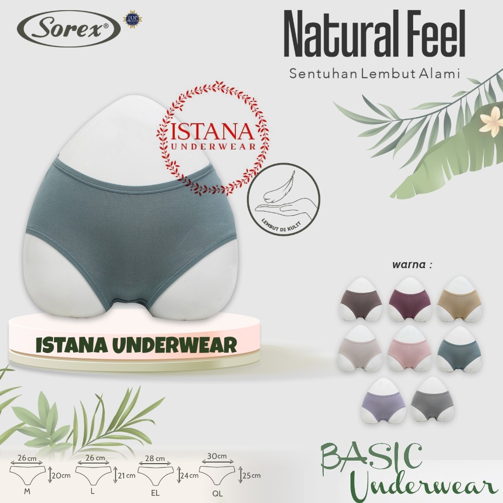 CD Celana dalam wanita / basic sorex PREMIUM anti bacterial Natural viscose