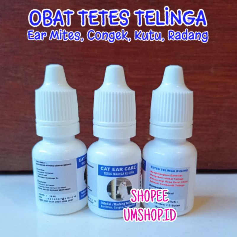 Obat Tetes Telinga Kucing Ear Mites Infeksi Telinga Conge Tungau Kutu Radang Telinga Earmites