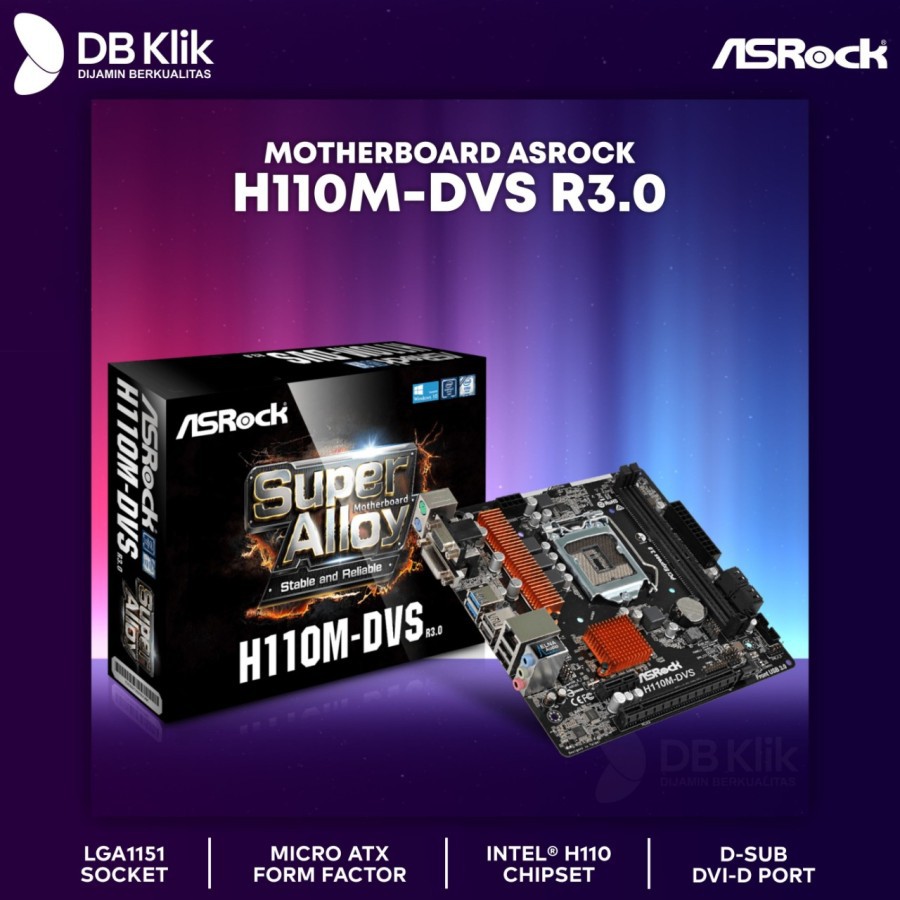 Motherboard Asrock H110M-DVS