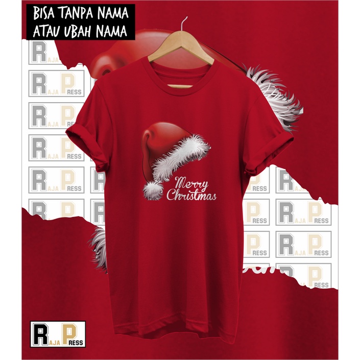 KAOS NATAL -  BAJU NATAL TOPI SANTA MERRY CHRISTMAS - BAJU FAMILY NATAL