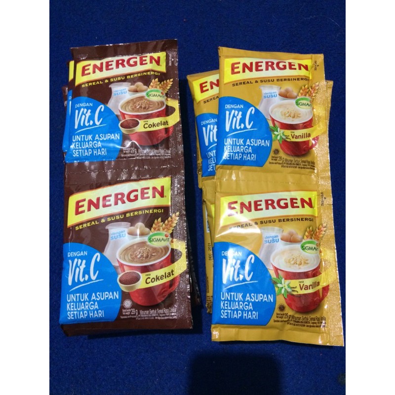 

ENERGEN Sereal Susu 34 gr 1 renteng isi 10 sachet