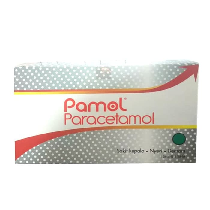 Pamol Tablet 500MG Paracetamol Obat Panas Nyeri Per Strip