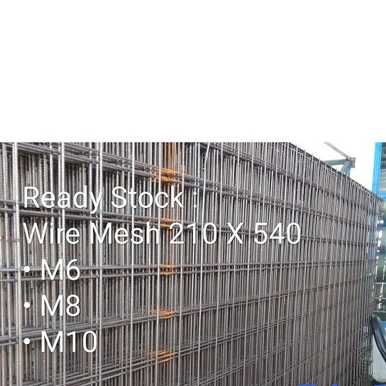 Wiremesh M12 - Weldedmesh - Besi Wiremesh - 210 x 540 cm