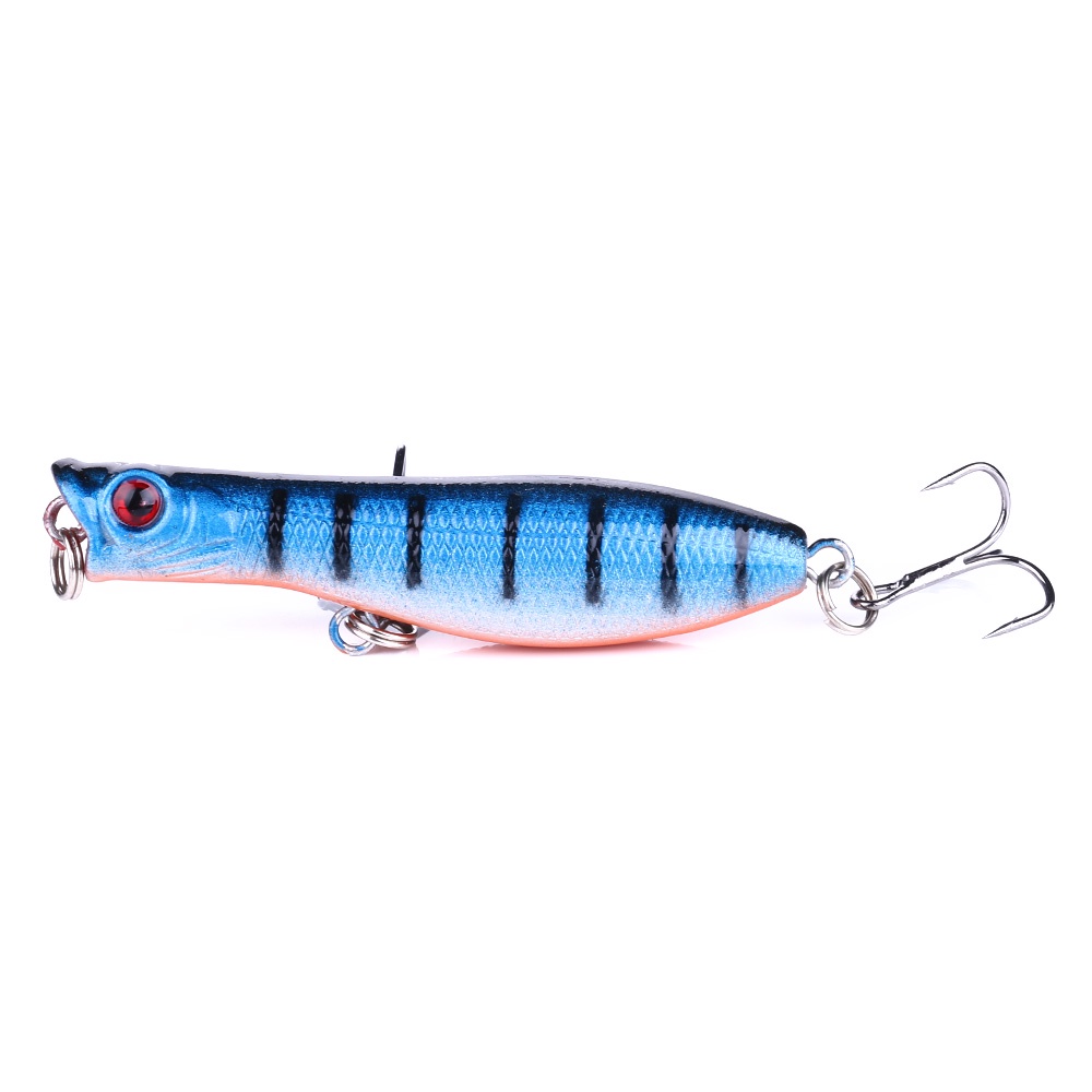 HENGJIA 15Pcs Popper Umpan Pancing Swimbait Fishing Lure Ikan Bass Bait Tackle