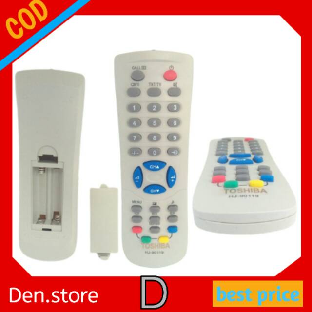Remot TV Toshiba Universal  tabung Slim Flate