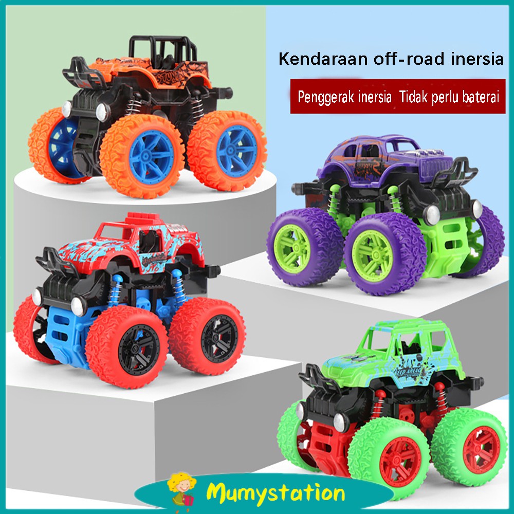 Mumystation Mobil anak / Monster Zap Mainan Mobil Jip Off Road 4 Drive Inertial Bigfoot-4 Color