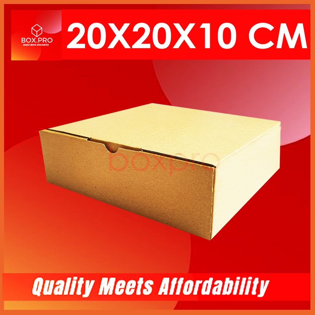 Kardus Dus uk 20x20x10 cm 10pcs Die Cut Box Kotak Kardus Dus uk 20x20x10 cm 10pcs Die Cut Box Kotak