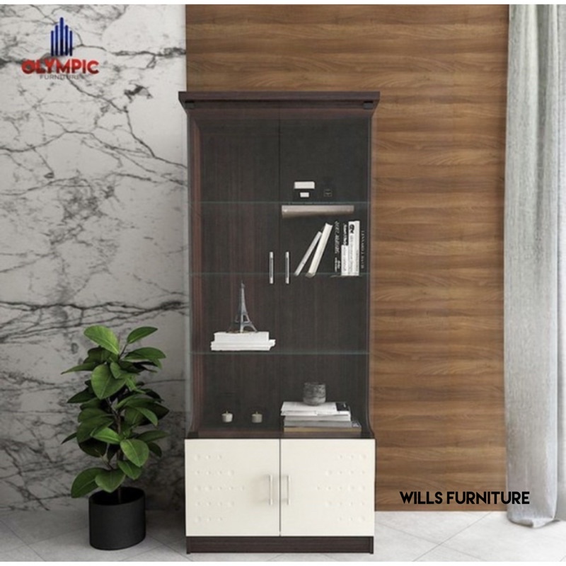 Lemari kaca lemari hias olympic