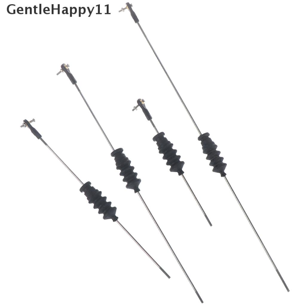 Gentlehappy RC Model Boat Push Rod Kit Include M2 Ujung Batang+Seal Bellow Karet+Batang Tarik M2