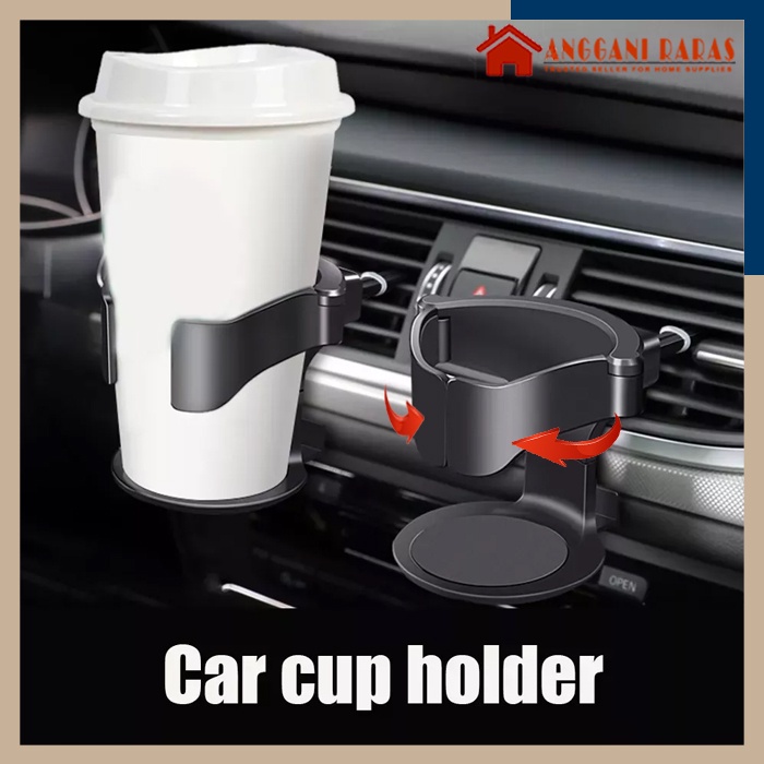 Holder Mobil Cup Holder Mobil Acecoris Mobil Pegangan Botol Minuman Mobil Warna Hitam