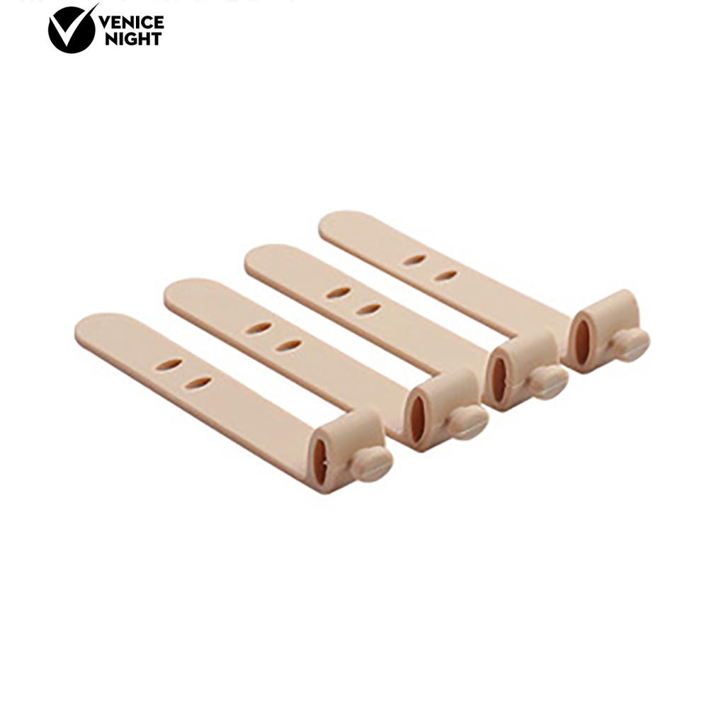 4Pcs / Set Winder Organizer Kabel Earphone Bahan Silikon