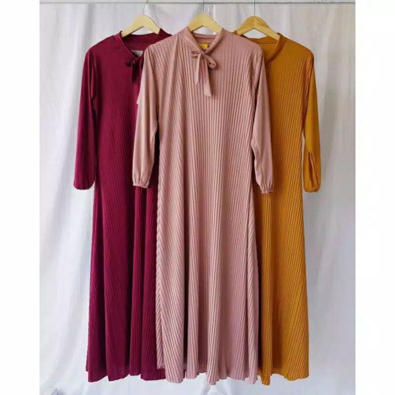 Gamis Plisket Pita Bisa Jumbo | Gamis Pita Murah