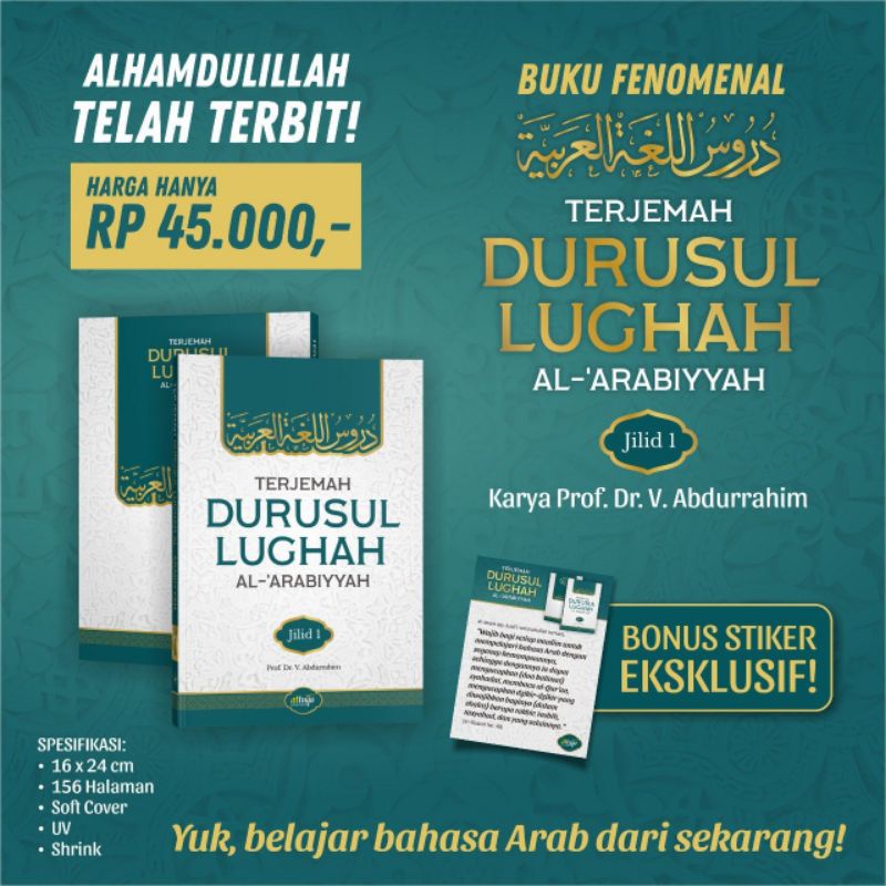 Terjemah Durusul Lughah Jilid 1 Durusul Lughoh DL Jilid 1 ORIGINAL BUKAN KW