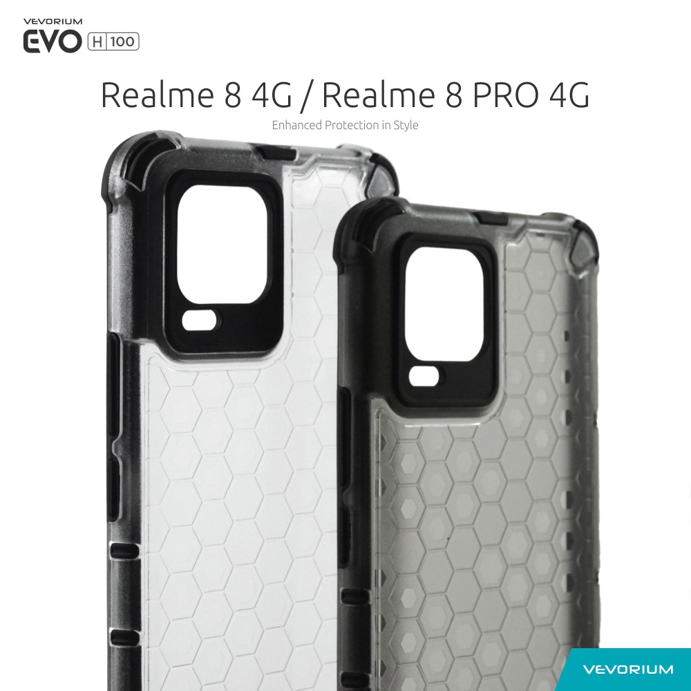 VEVORIUM EVO H100 Realme 8 PRO 4G Realme 8 4G Hybrid Case Hard Case Softcase