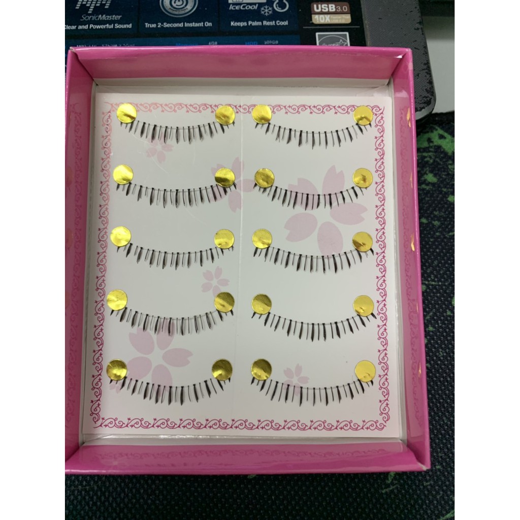 (BOW) Bulu Mata Palsu False Eyelashes Bawah Kotak Pink (W17,W16,W15,W09,505,W11,W05)