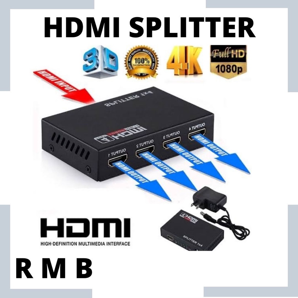 Spliter HDMI 4 Port (Input 1 Output 4)