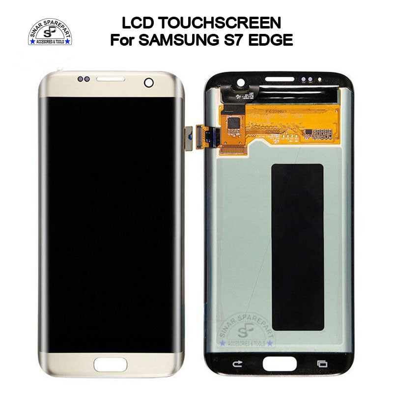 SAMSUNG S7 EDGE LCD + touchscreen original 100% garansi