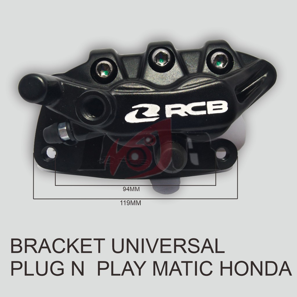 Master Rem RCB Kaliper Racing Boy Kepala Babi Honda Beat Vario Scoopy FI Esp Universal S Series