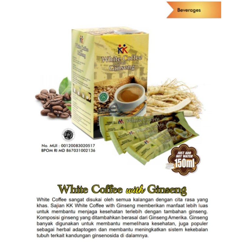 

White Coffee With Ginseng