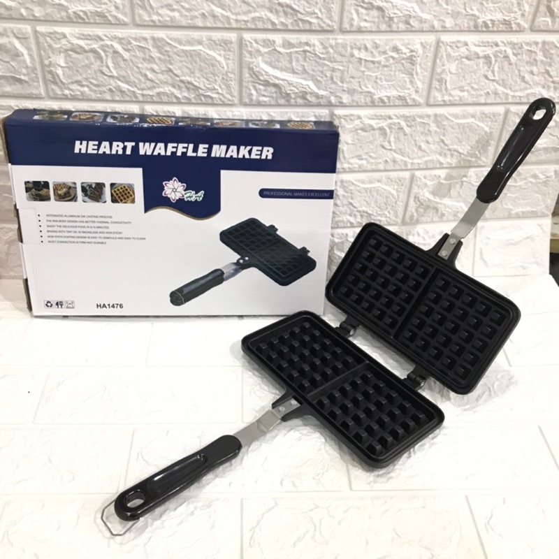 waffle maker jepit / croffle maker / cetakan kue pancake/ waffle/ croffle