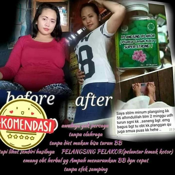 Pelangsing Pelakor Obat Pelangsing Perawatan Badan Peluntur Lemak Perut Buncit Ampuh Obat Diet Ampuh