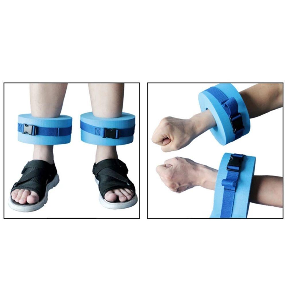 Lanfy Float Ring Water Sports Blue Wrist Untuk Pergelangan Kaki Untuk Bobot Renang Busa Lengan