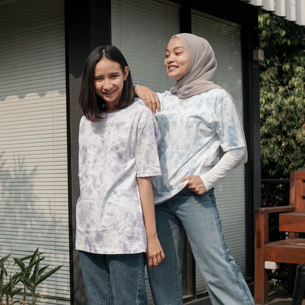 Oversized T-Shirt Kaos Tie Dye Gradasi NR