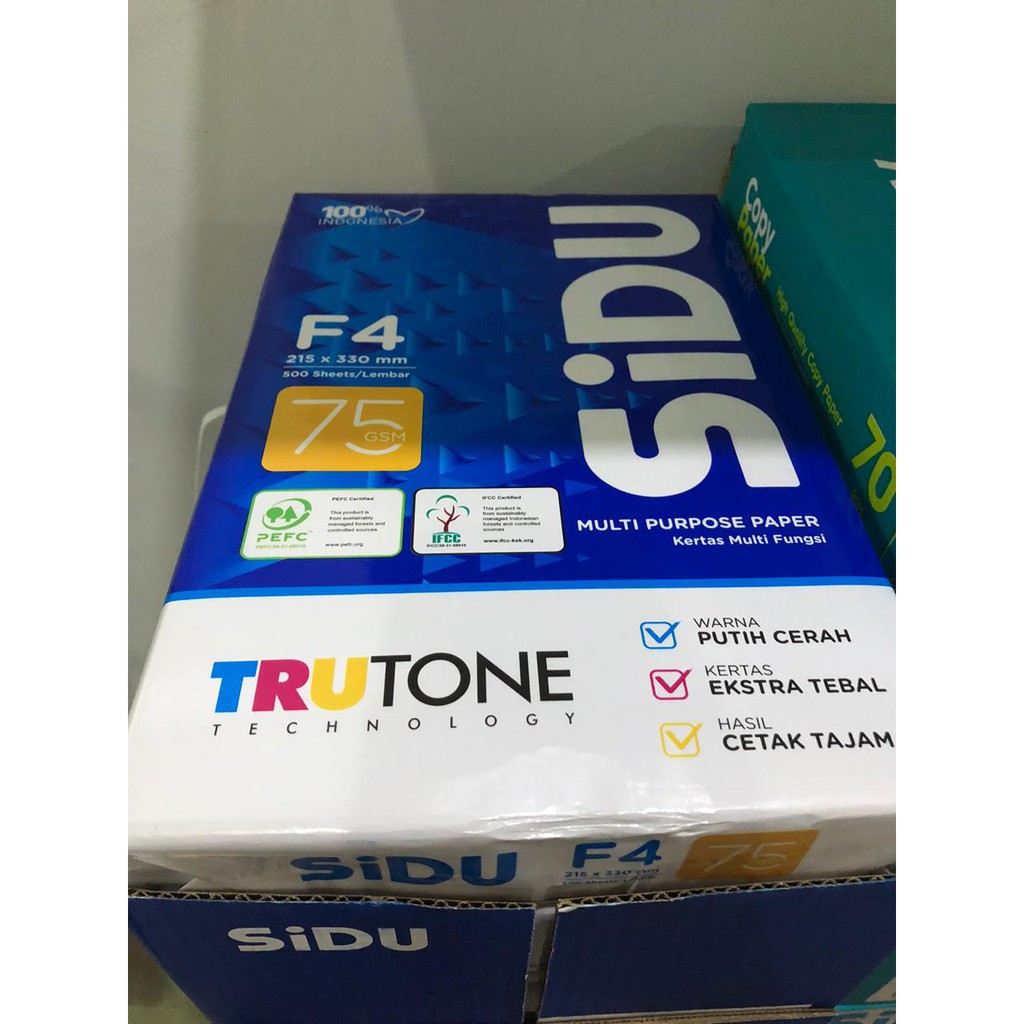 

Kertas HVS SIDU F4 - 70 / 75 gr