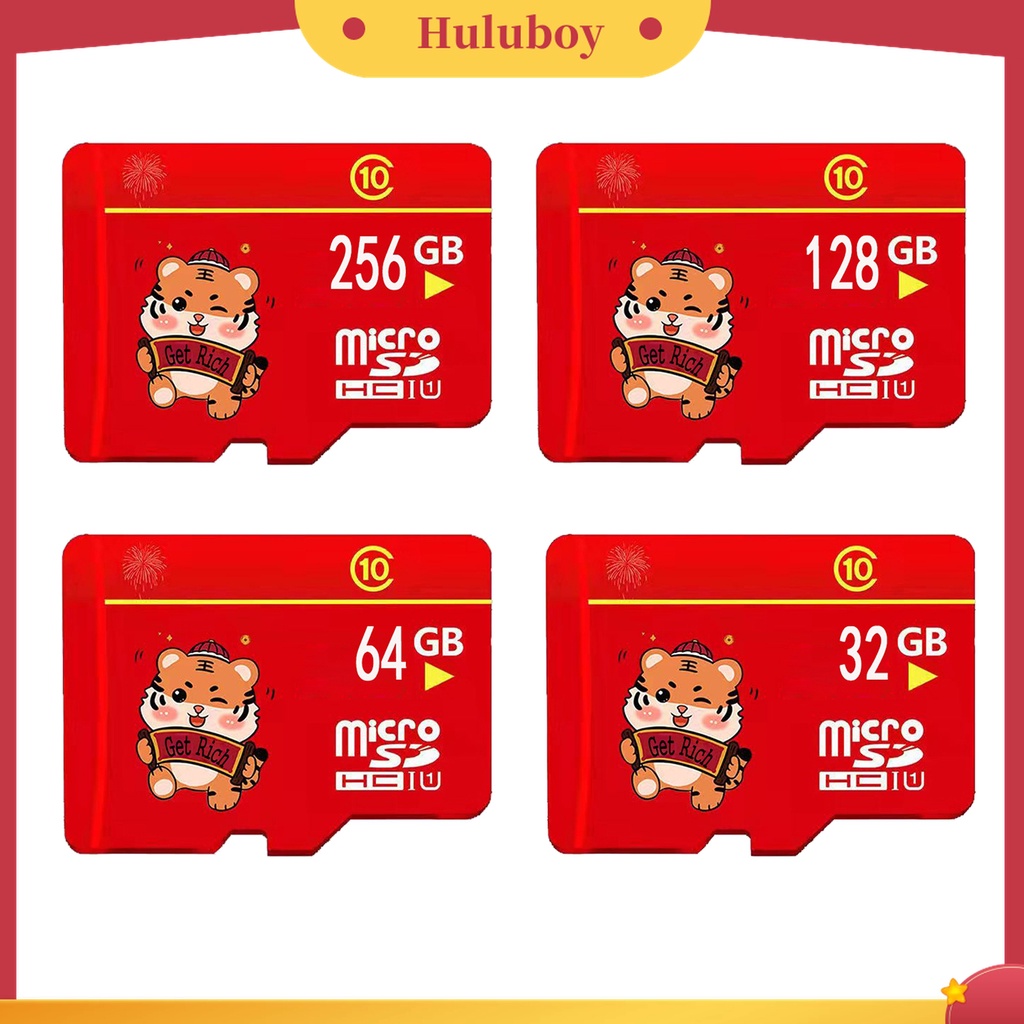 (Huluboy) Memory Card TF Flash Penyimpanan SD Card 32GB / 64GB / 128GB / 256GB / 512GB / 1024GB Ultra Tipis Tahan Air