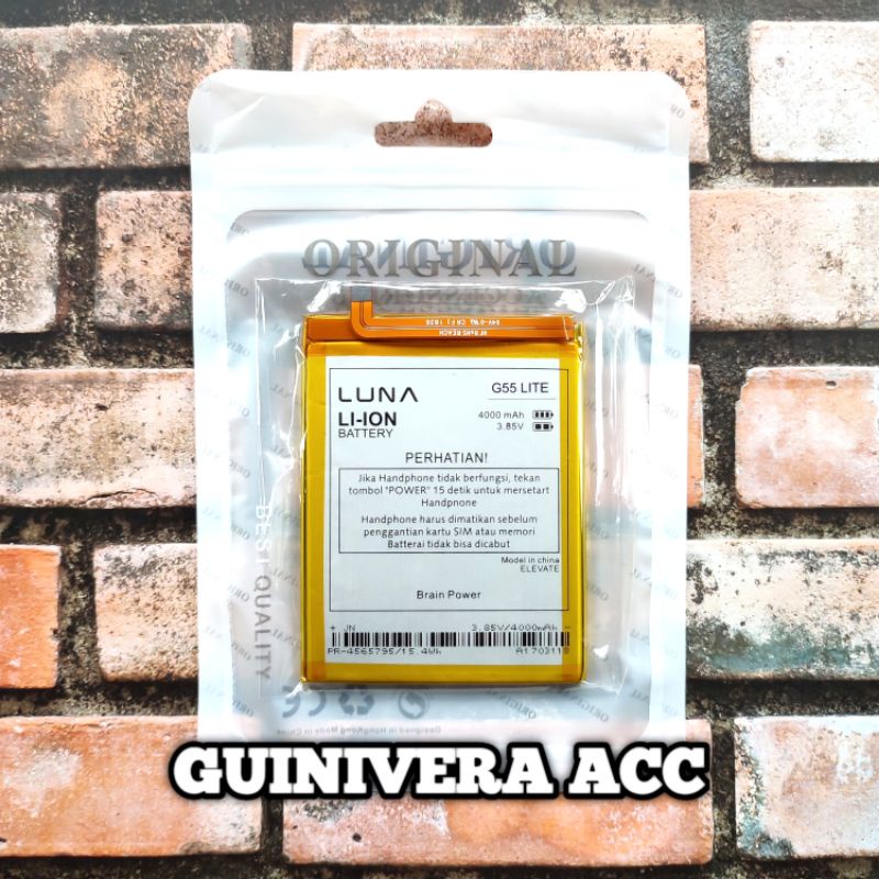 BATRE BATERAI LUNA G55 LITE / BATTERY BATERAI / LUNA G55 LITE
