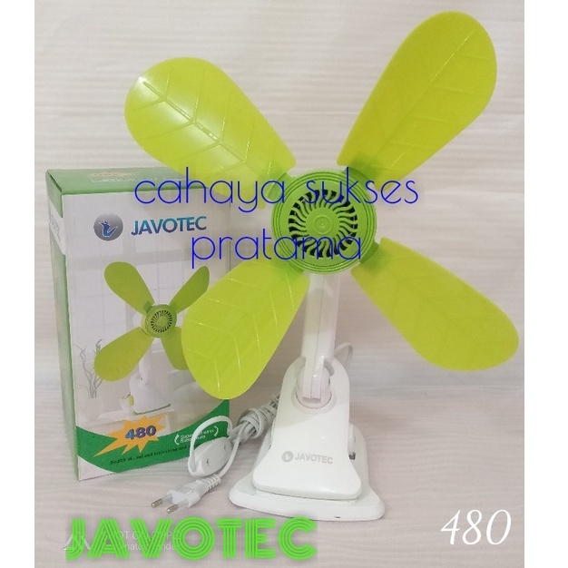 Kipas Mini/Fan Jepit-Dinding-Duduk Javotec 4-Baling FC01-480 (22W)