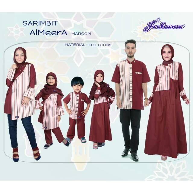 SARIMBIT KELUARGA/SARIMBIT ALMEERA/BAJU MUSLIM KELUARGA/JEEHANA