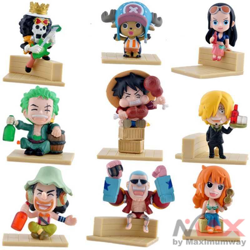 Action Figure One Piece 9 PCS