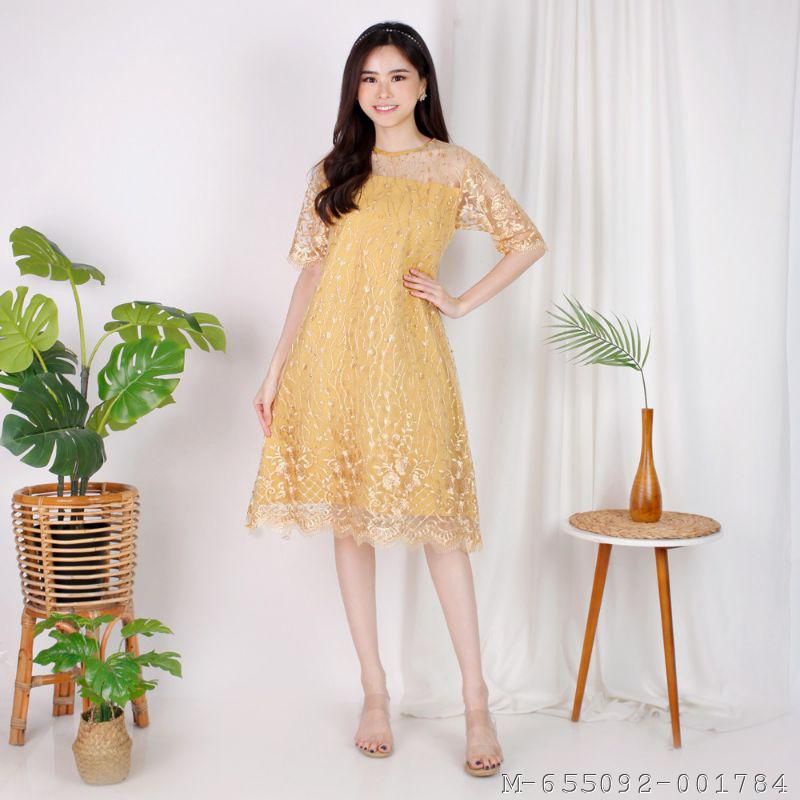 Dress Wanita Alena Moscrepe