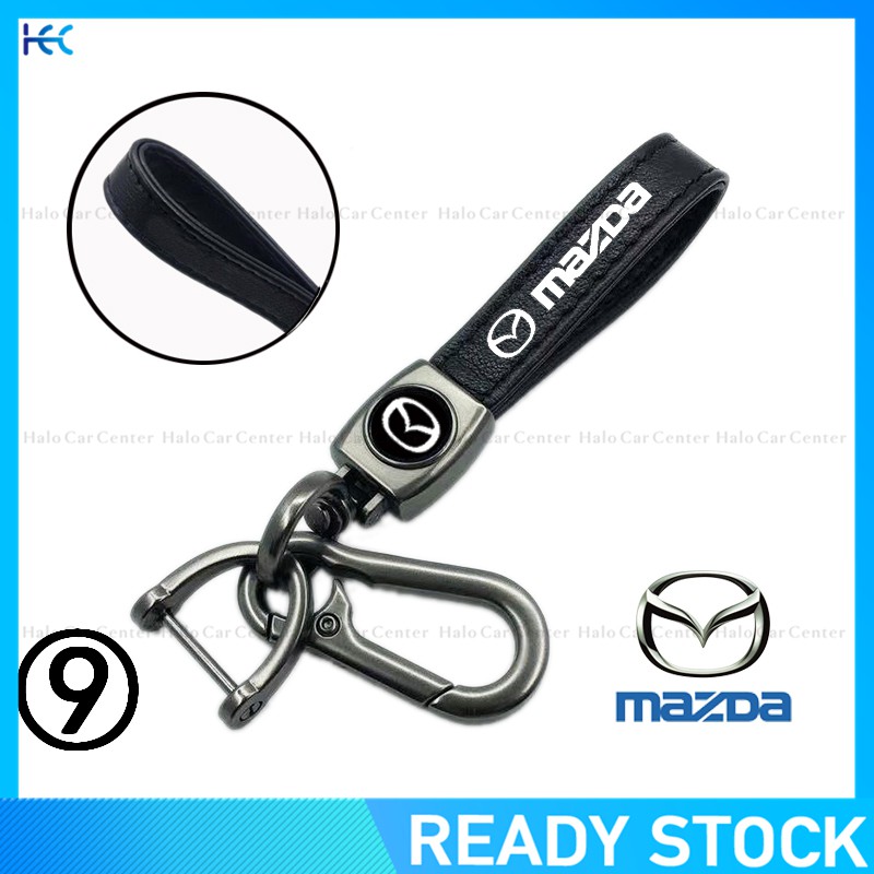 【Ready Stock】Alloy Metal Logo Motorcycle Keychain Car keychain SET for Mazda