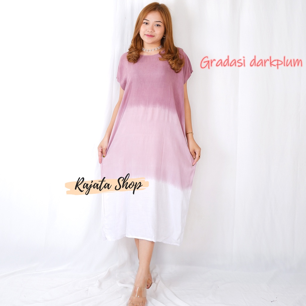 DASTER BALI NON BUSUI JUMBO XXL-XXL GRADASI DARKPLUM