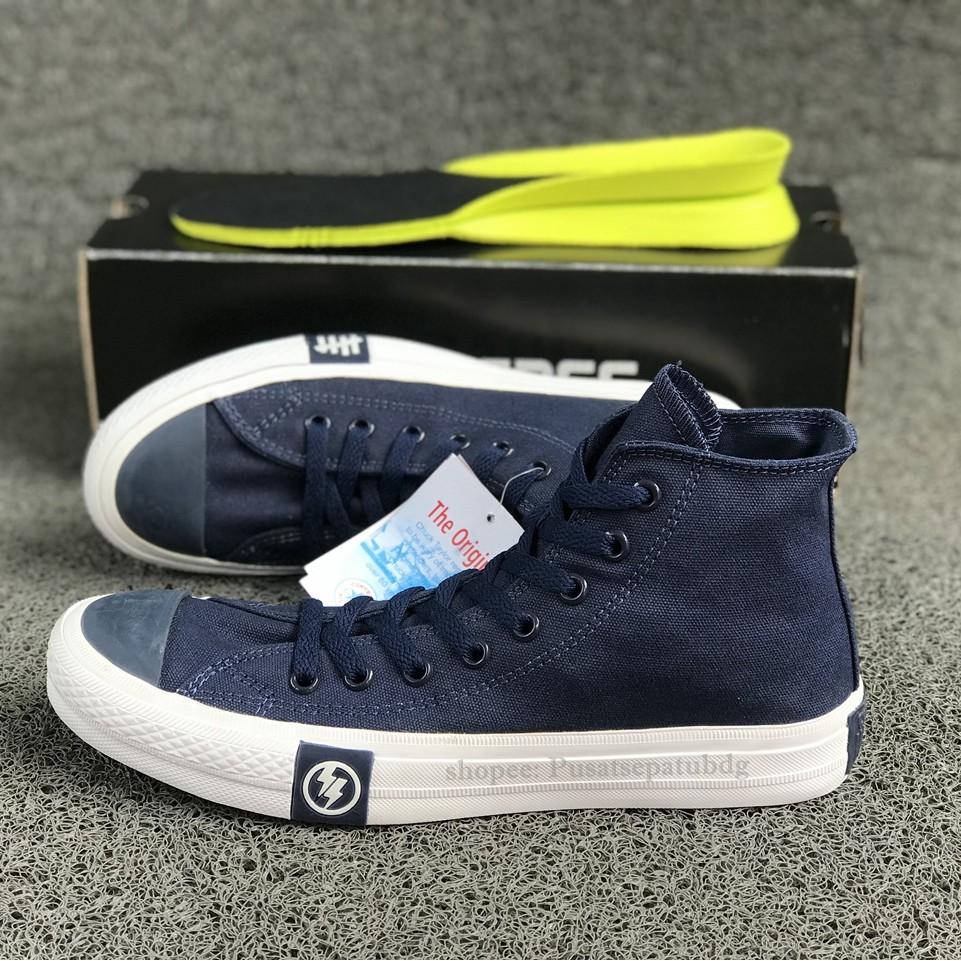 Sepatu Converse Petir Tinggi X Undefeated High Navy