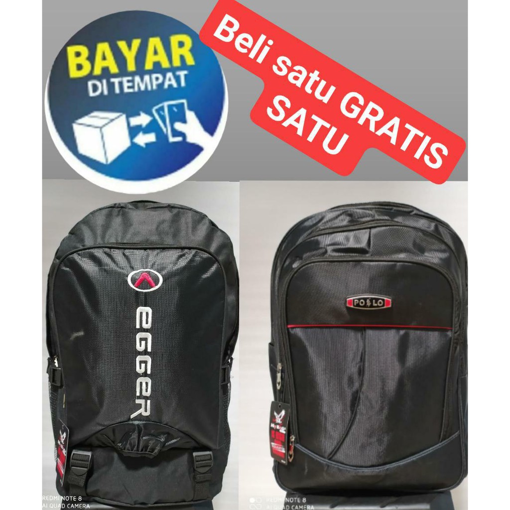 TAS POLLO BELI 1 GRATIS 1 (HARGA GROSIR) TAS RANSEL-TAS GENDONG-TAS SLEMPANG-TAS MURAH