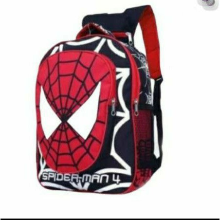 tas anak laki laki - tas anak spiderman - ransel anak laki - tas anak murah (BONUS JAM LED)